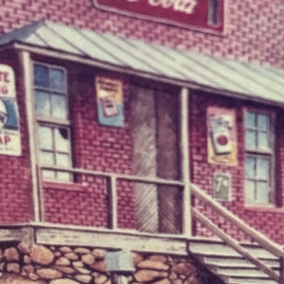 Vintage Coca Cola Wall Decor Picture Wood Frame Gas Station Classic Car 7" - Picture 8 of 13